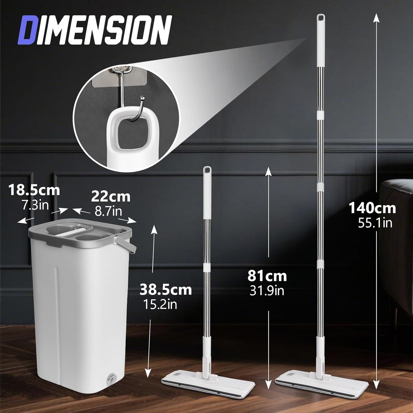 Mopa con cubo escurridor