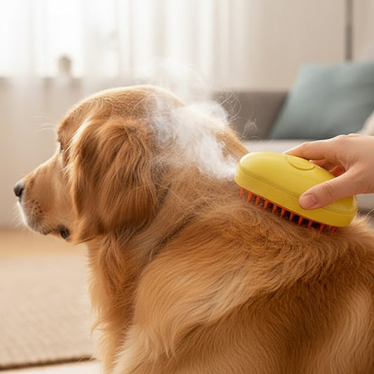 Cepillo mascotas con vaporizador