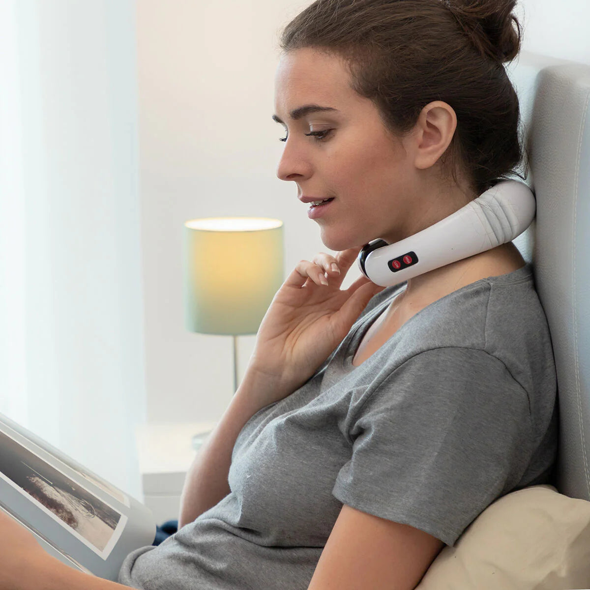 Masajeador de cuello y espalda electromagnético