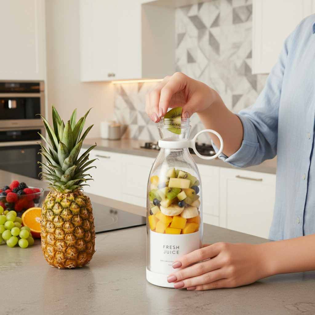 Botella batidora portátil