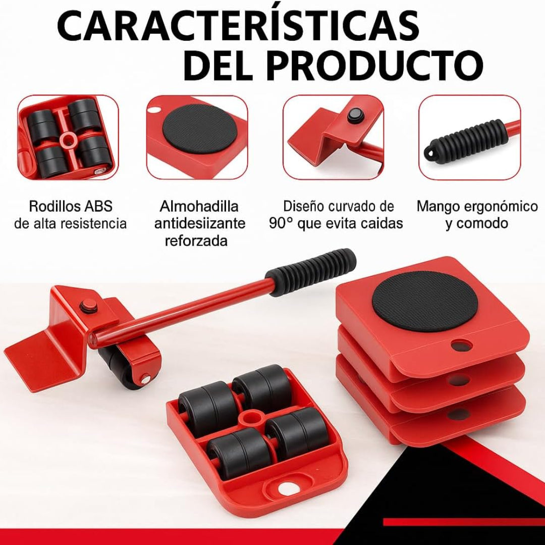 Kit elevador y rodillos de transporte