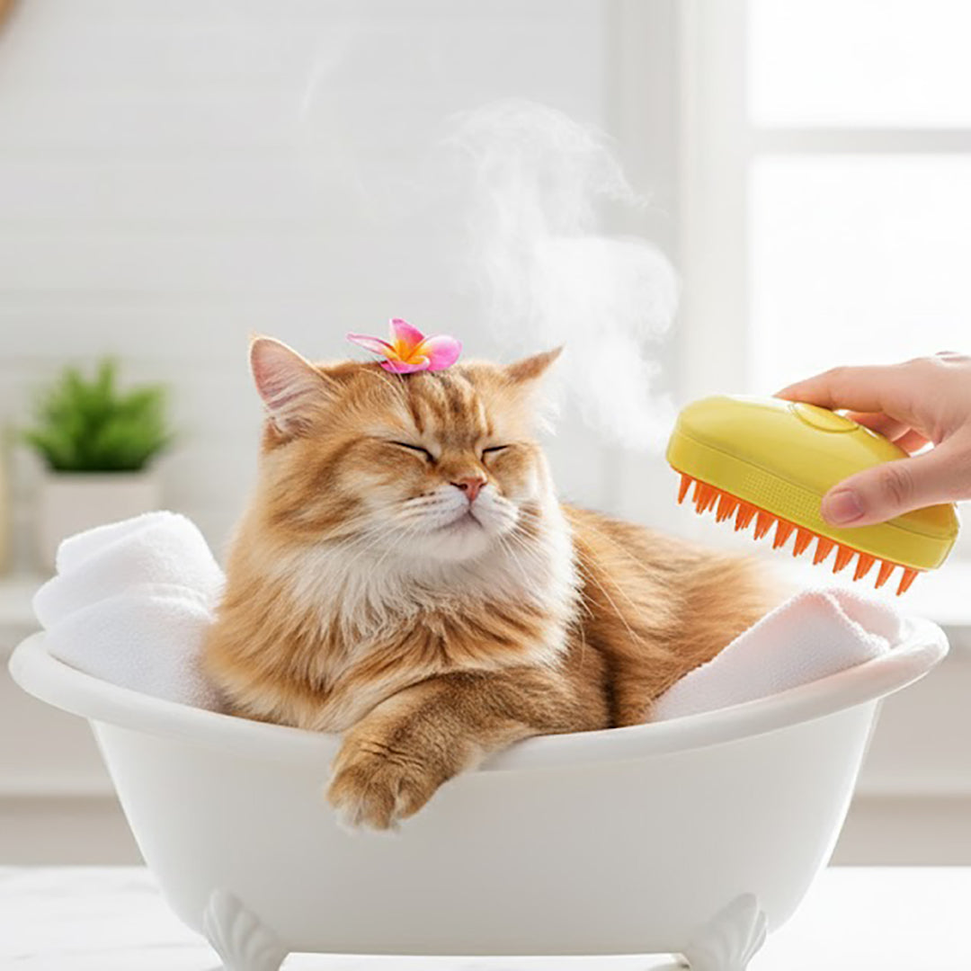 Cepillo mascotas con vaporizador